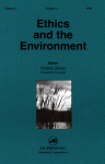 Go to journal home page - Ethics and the Environment